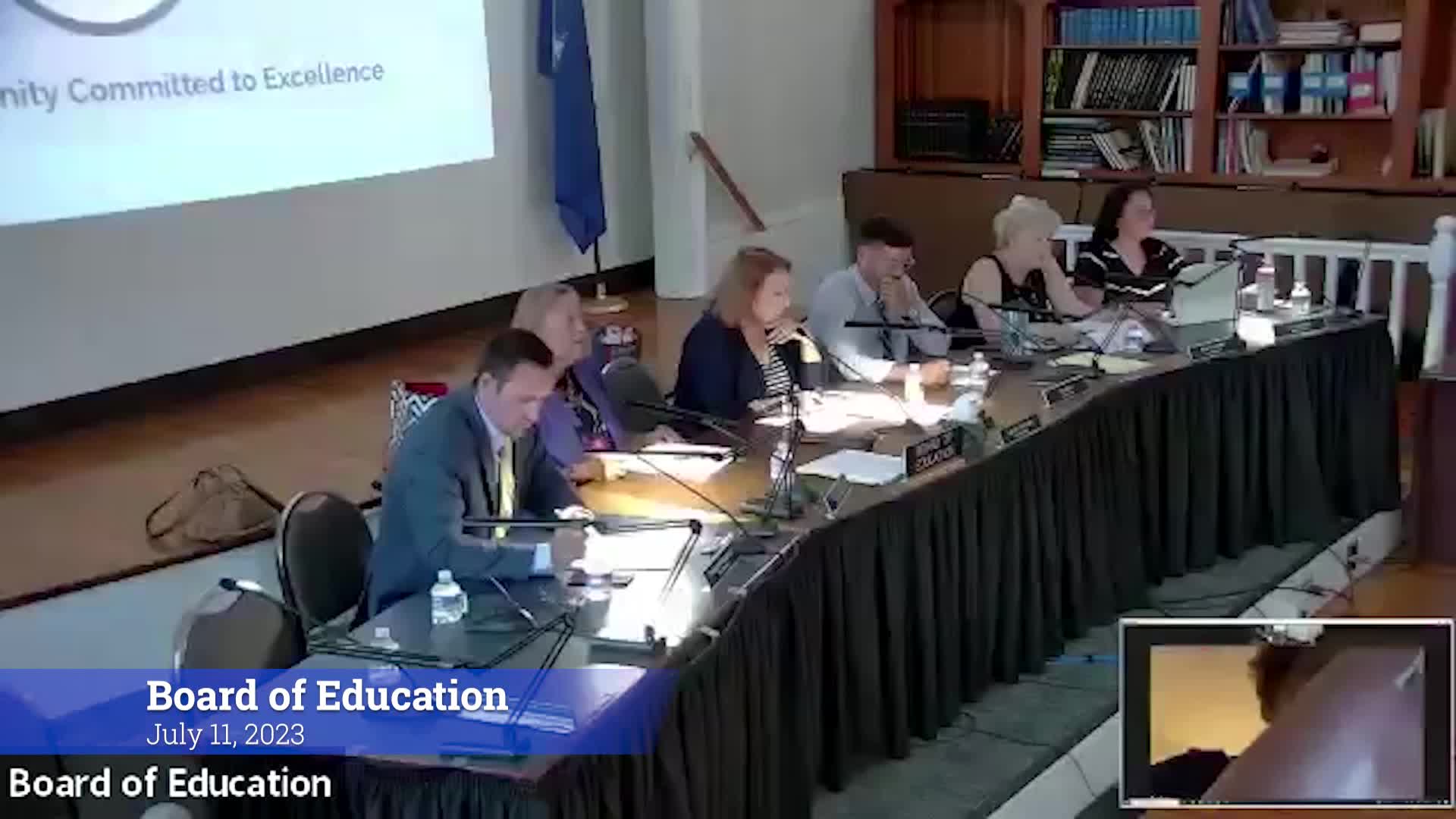 Thumbnail image for Board of Education 7/11/23 Meeting