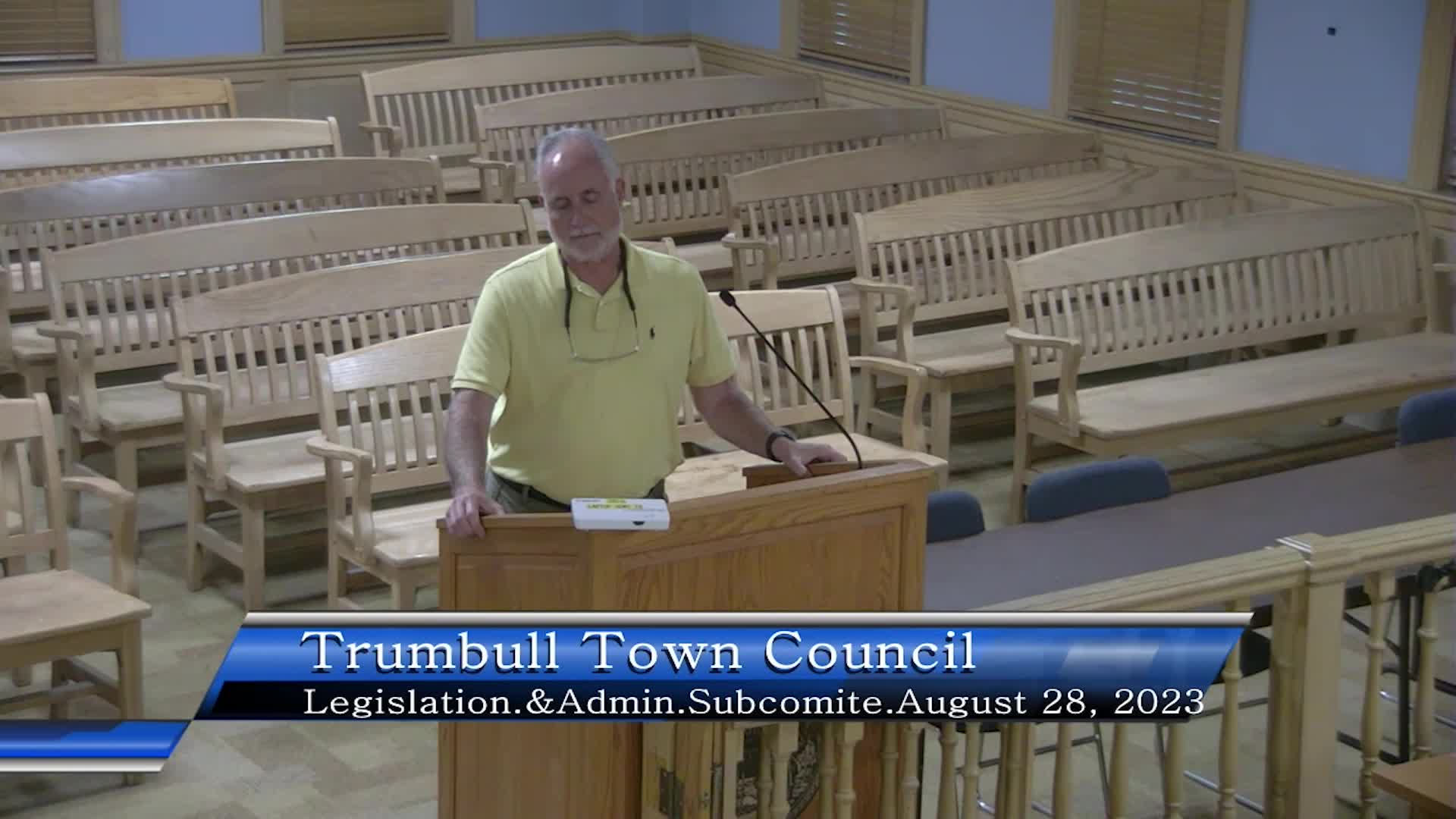 Thumbnail image for Town Council Legislation & Administration Committee 8/28/23 Meeting