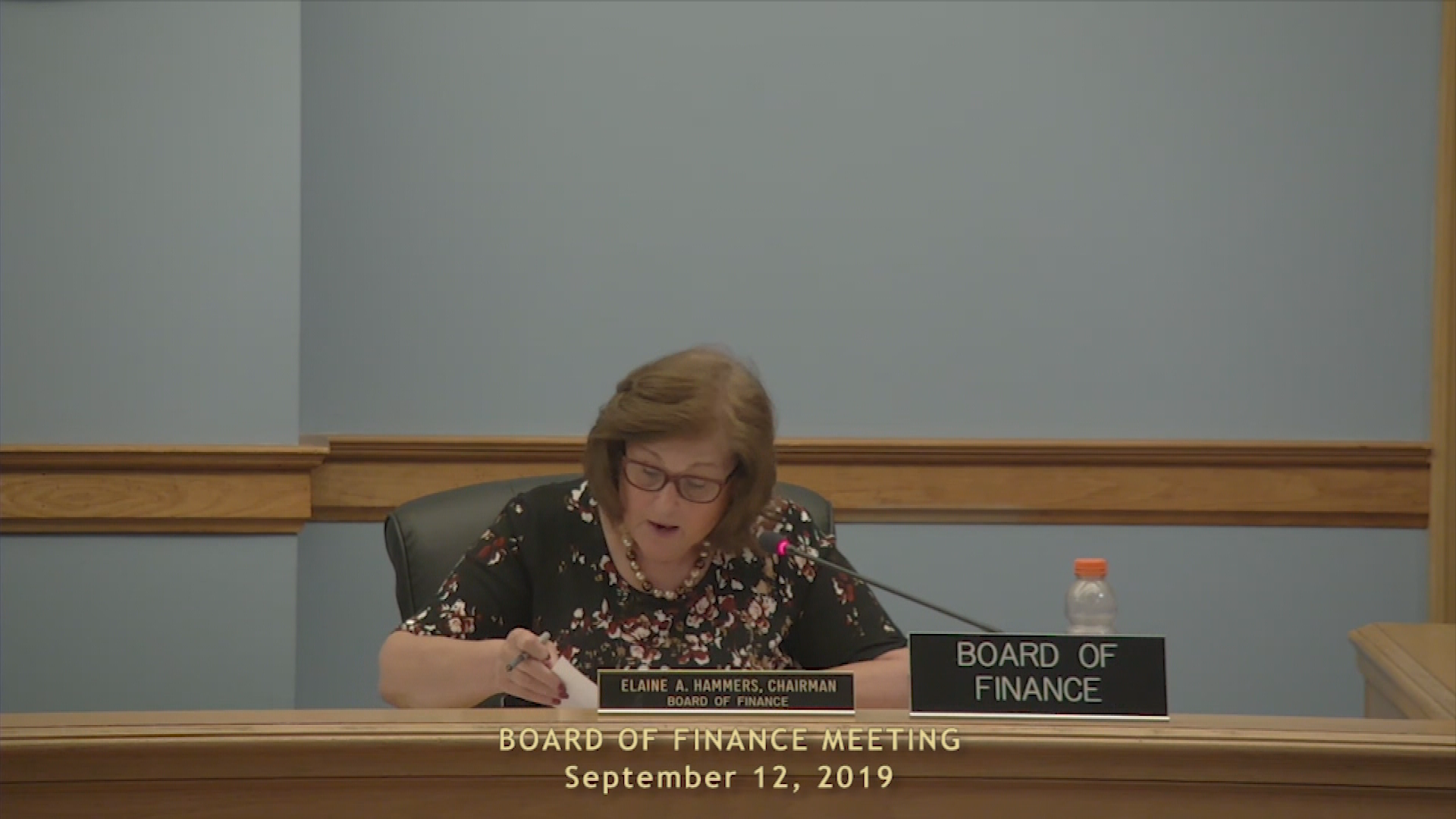Thumbnail image for Board of Finance 9/12 Meeting