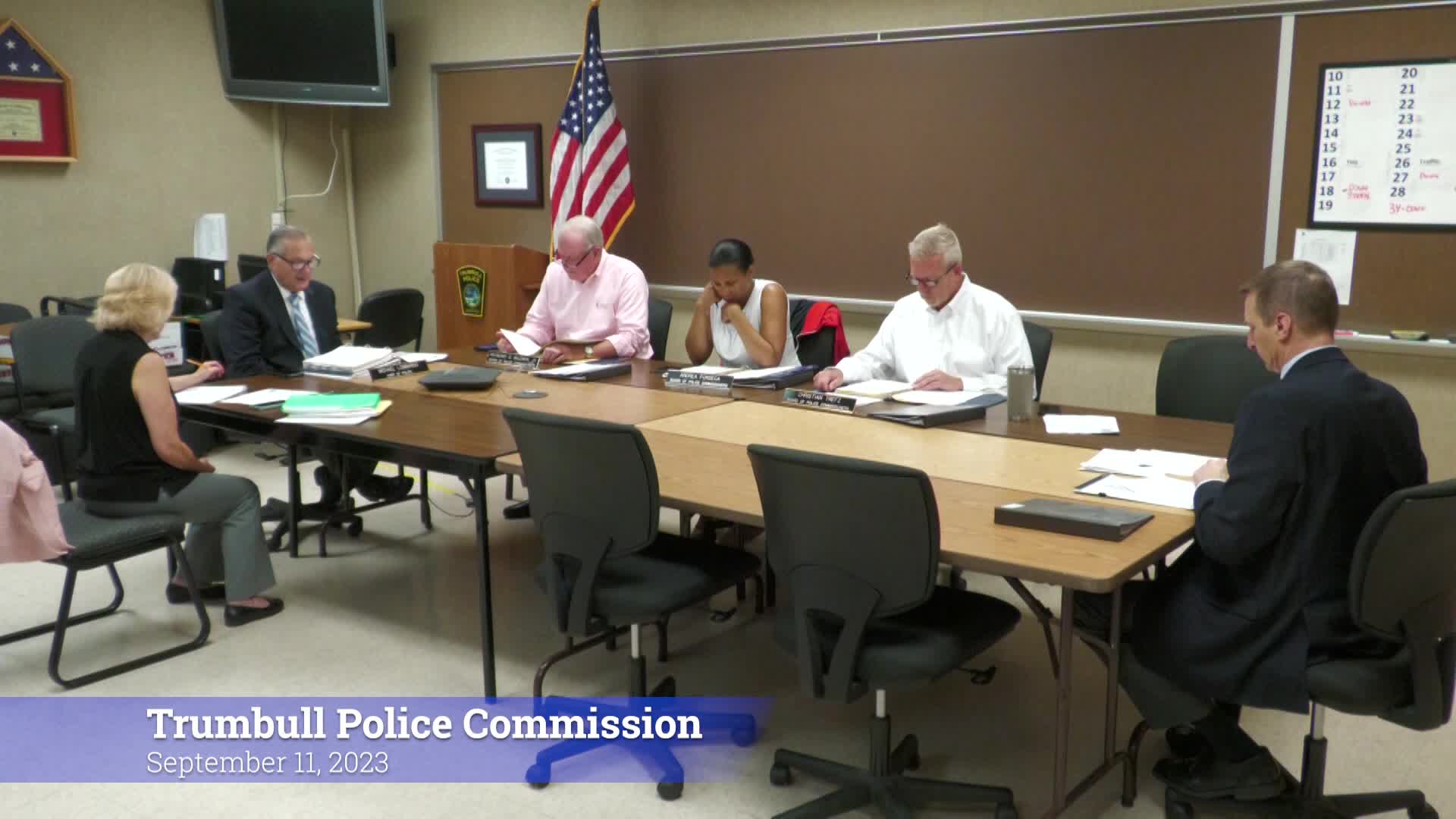 Thumbnail image for Police Commission 9/11/23 Meeting